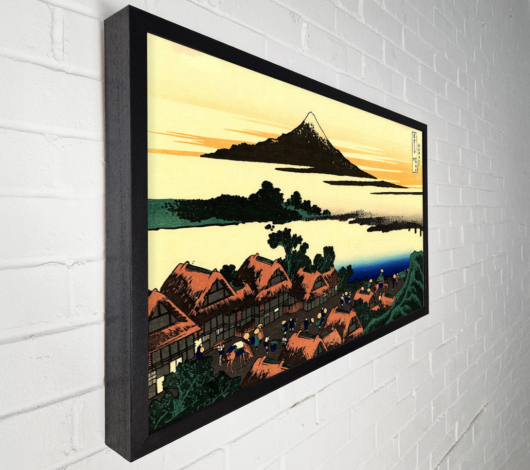  A Canvas Print of Hokusai Dawn At Isawa In The Kai Province Canvas Print