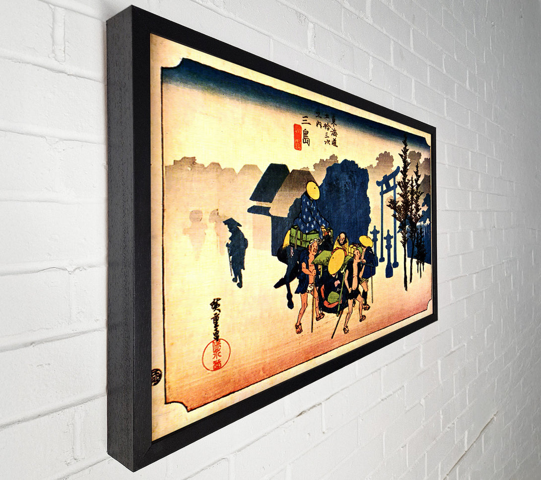  A Canvas Print of Hiroshige Dawn Mist Canvas Print