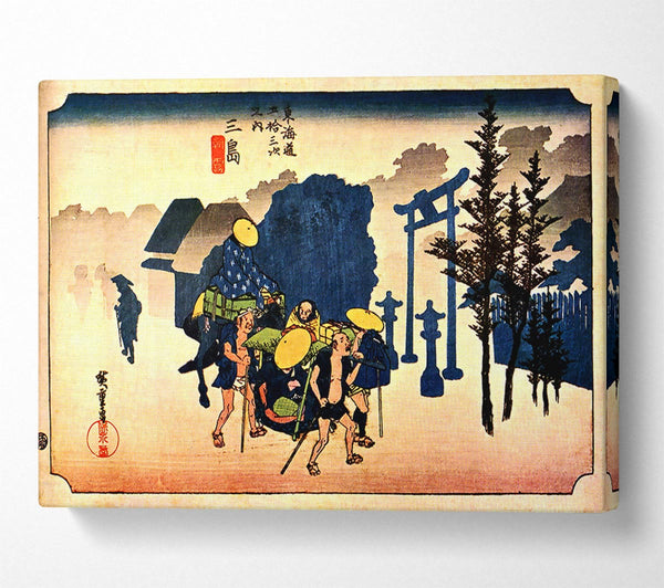  A Canvas Print of Hiroshige Dawn Mist Canvas Print