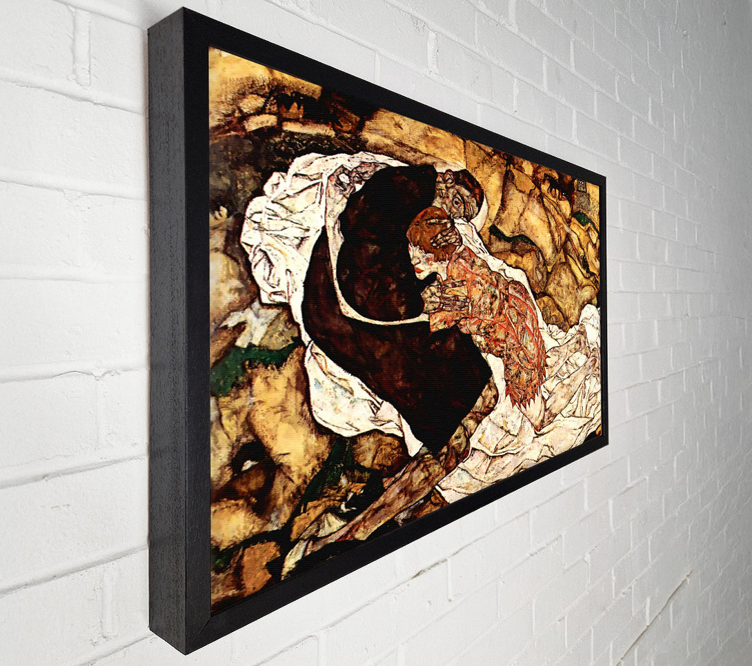  A Canvas Print of Schiele Death And The Woman Canvas Print