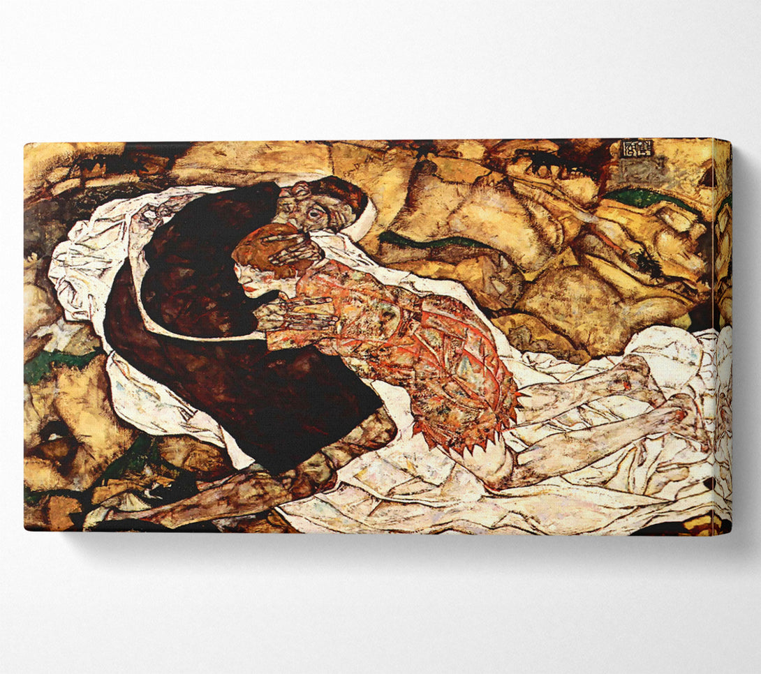  A Canvas Print of Schiele Death And The Woman Canvas Print