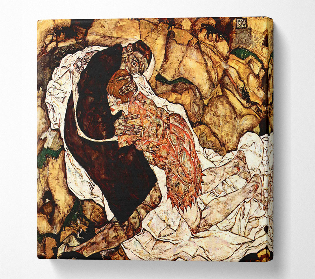  A Canvas Print of Schiele Death And The Woman Canvas Print
