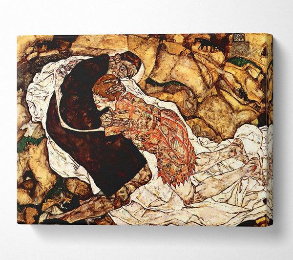  A Canvas Print of Schiele Death And The Woman Canvas Print