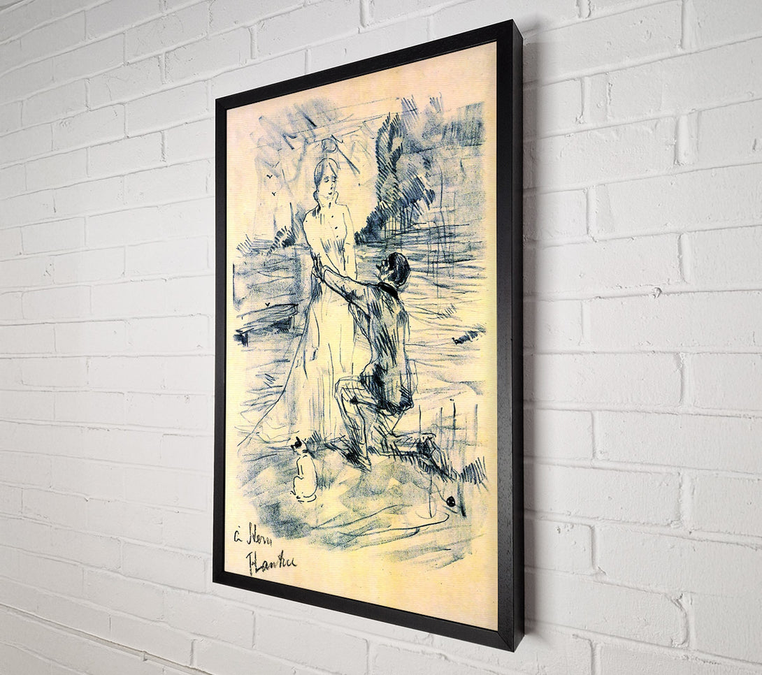  A Canvas Print of Toulouse Lautrec Declaration Canvas Wall Art