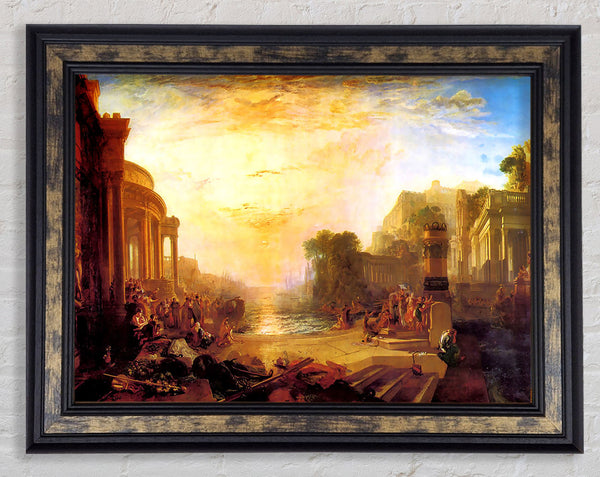 Joseph Mallord Turner Decline Of Carthagen Framed Print