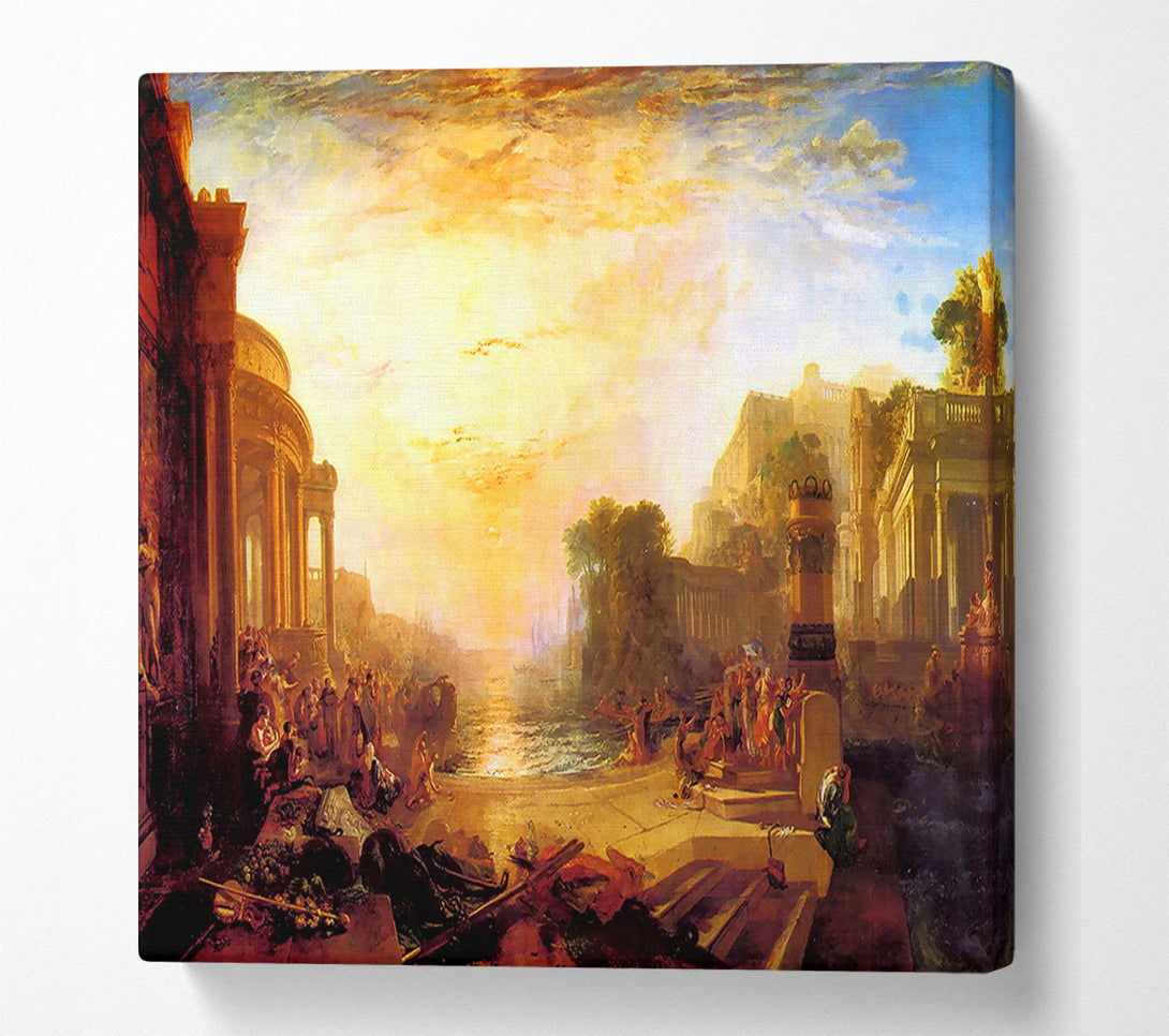  A Canvas Print of Joseph Mallord Turner Decline Of Carthagen Canvas Wall Art