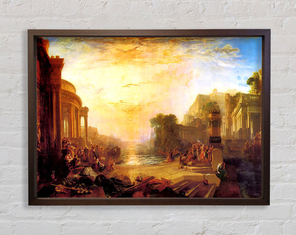Joseph Mallord Turner Decline Of Carthagen Framed Print