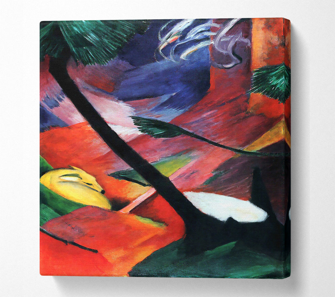  A Canvas Print of Franz Marc Deer In The Forest 2 Canvas Art