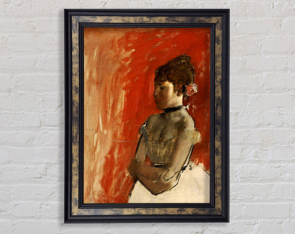 Degas Ballet Dancer With Arms Crossed Framed Print