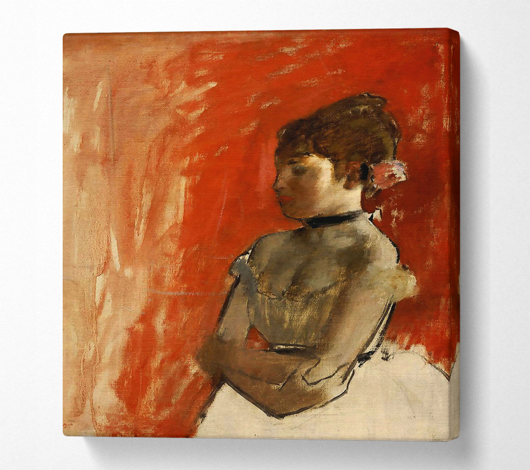 A Canvas Print of Degas Ballet Dancer With Arms Crossed Canvas Art