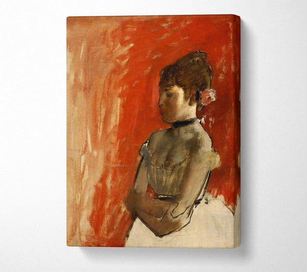  A Canvas Print of Degas Ballet Dancer With Arms Crossed Canvas Art