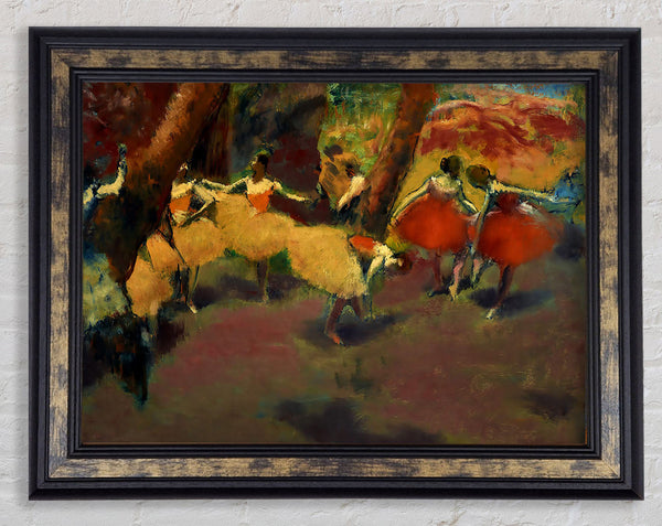 Degas Before The Performance Framed Print