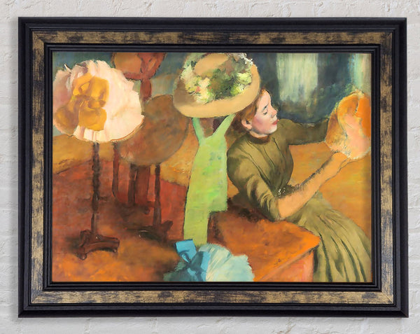 Degas The Millinery Shop Framed Print