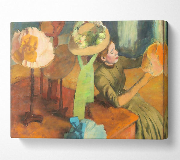  A Canvas Print of Degas The Millinery Shop Canvas Wall Art