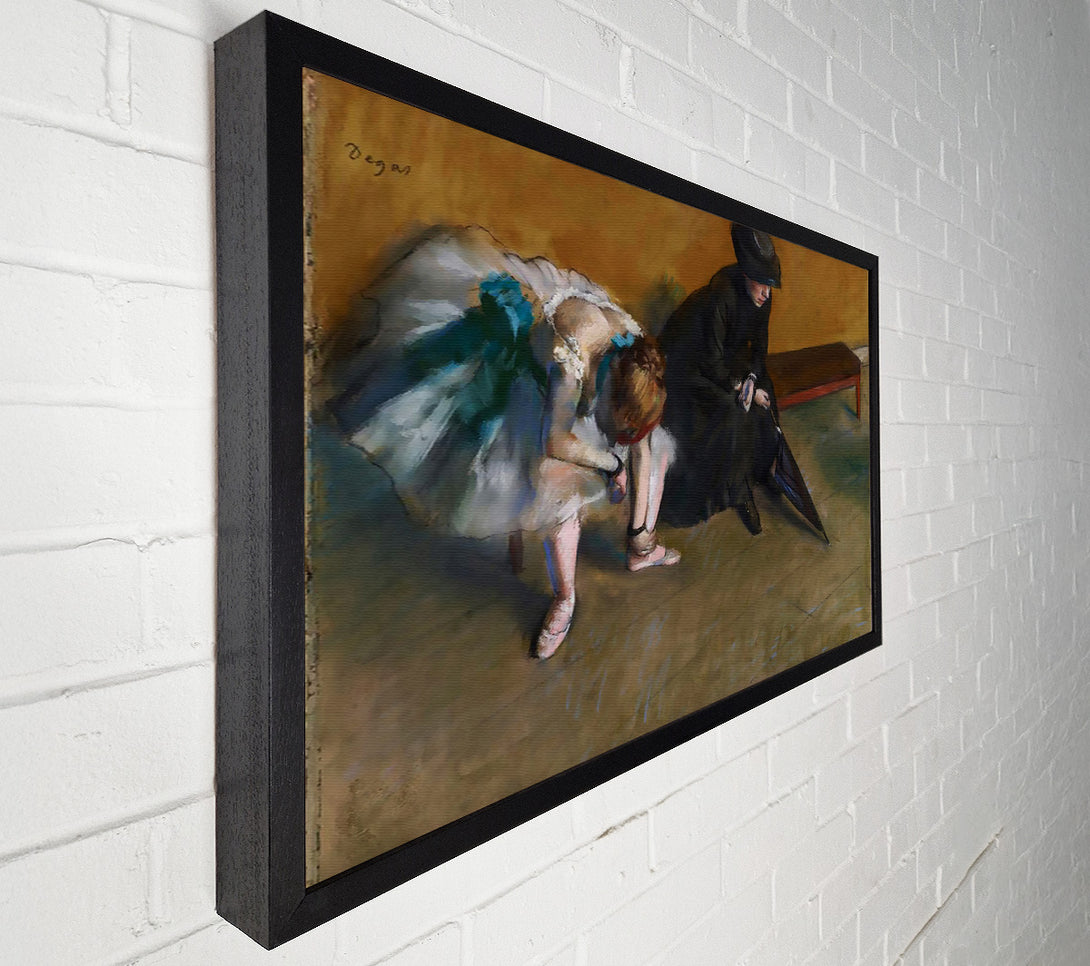  A Canvas Print of Degas Waiting Canvas Wall Art