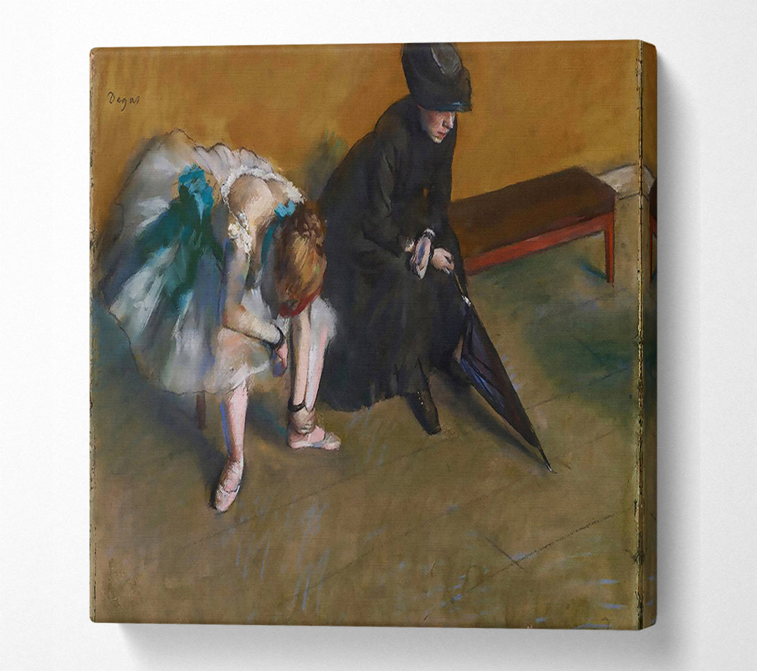  A Canvas Print of Degas Waiting Canvas Wall Art