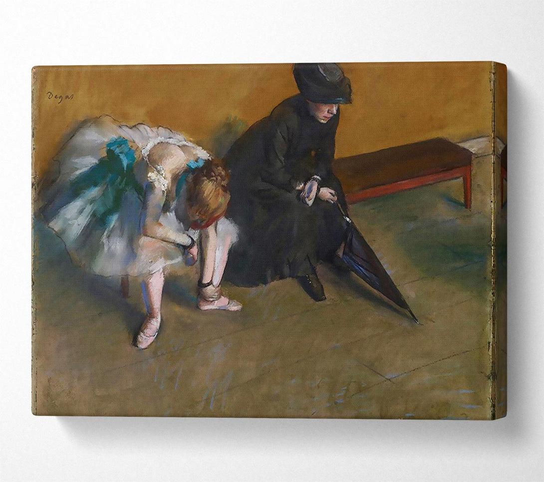  A Canvas Print of Degas Waiting Canvas Wall Art