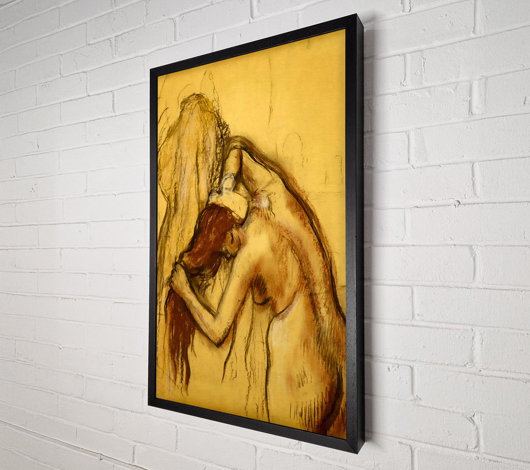  A Canvas Print of Degas Woman Drying Herself Canvas Print