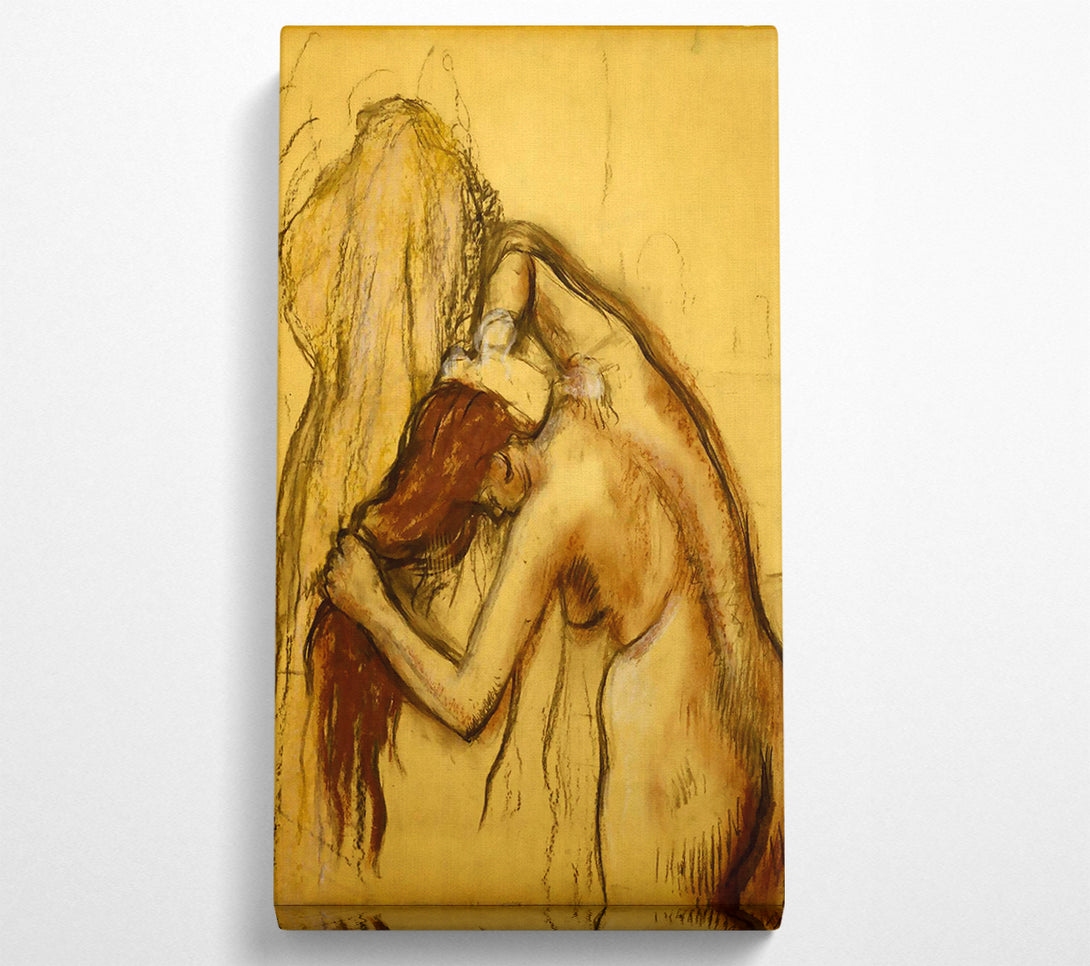  A Canvas Print of Degas Woman Drying Herself Canvas Print