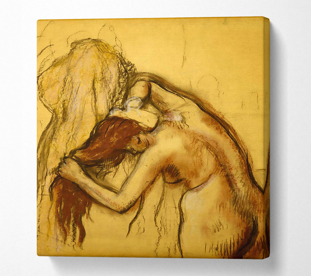  A Canvas Print of Degas Woman Drying Herself Canvas Print