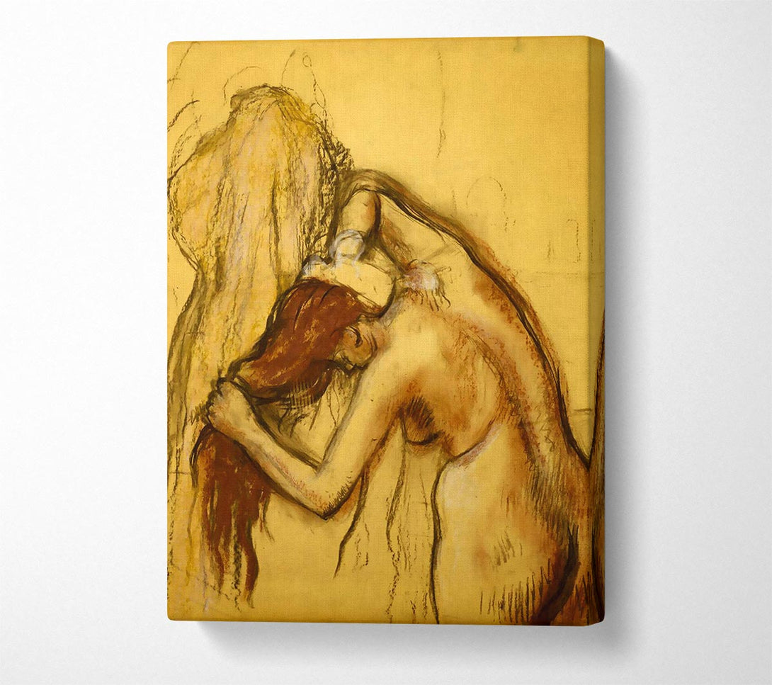  A Canvas Print of Degas Woman Drying Herself Canvas Print