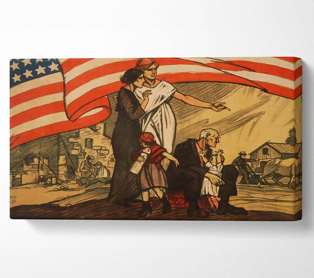  A Canvas Print of Devastated By War Canvas Art