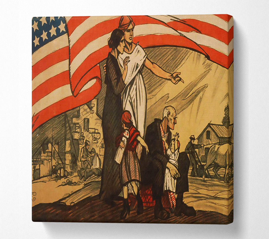  A Canvas Print of Devastated By War Canvas Art