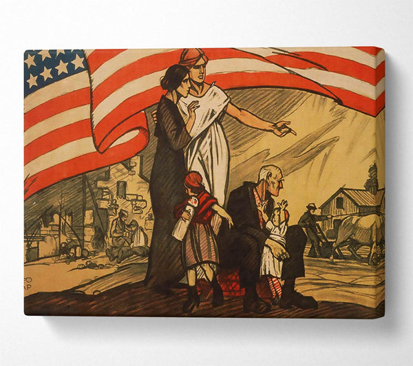  A Canvas Print of Devastated By War Canvas Art