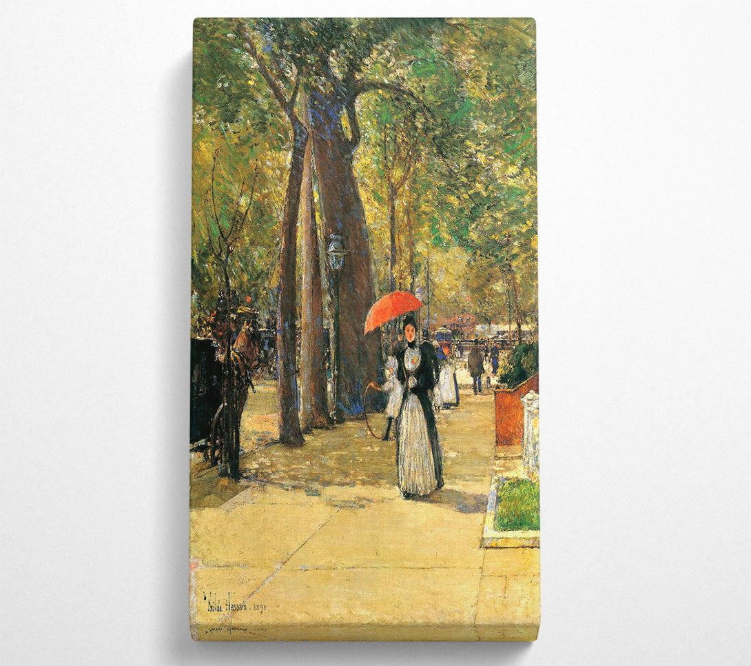  A Canvas Print of Hassam Die Fifth Avenue Beim Washington Square Canvas Print