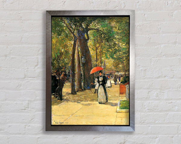 Hassam Die Fifth Avenue Beim Washington Square Framed Print