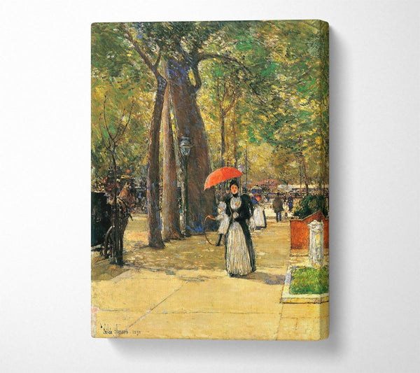 A Canvas Print of Hassam Die Fifth Avenue Beim Washington Square Canvas Print
