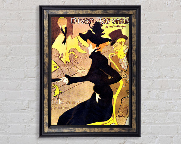 Toulouse Lautrec Diva Japonais Framed Print