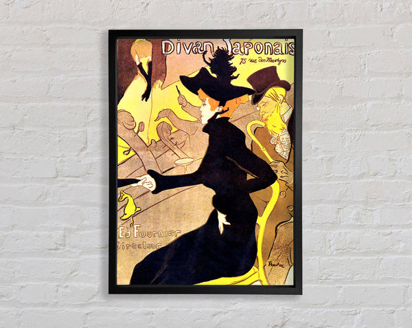 Toulouse Lautrec Diva Japonais Framed Print