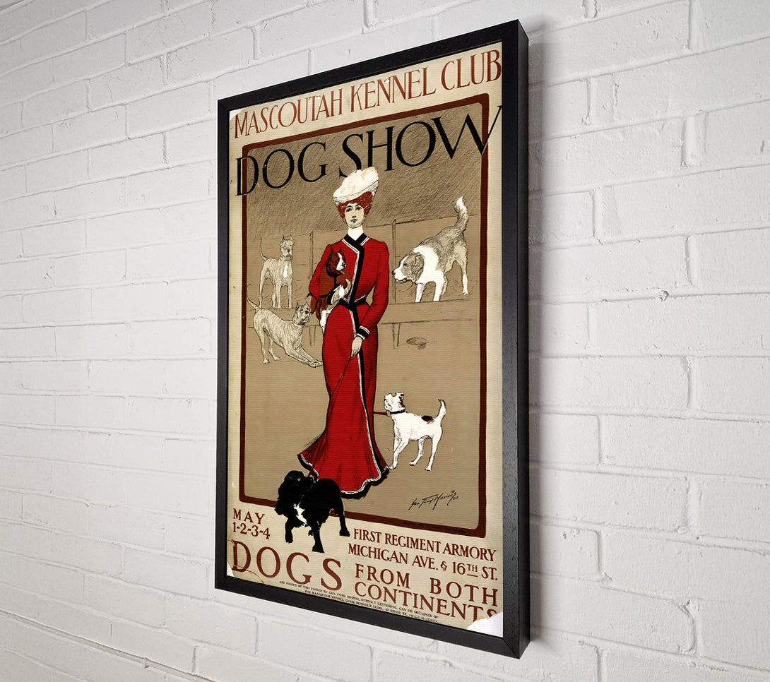  A Canvas Print of Dog Show Canvas Wall Art