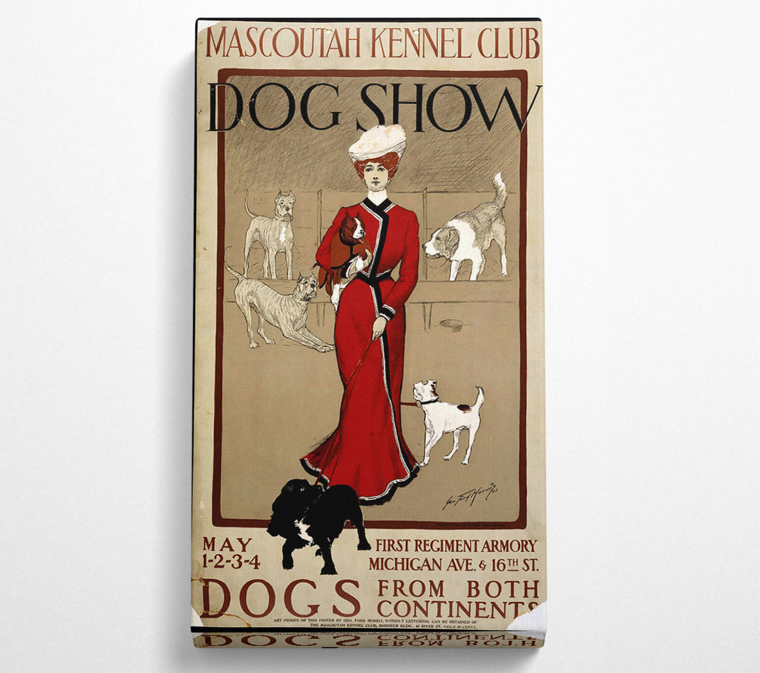  A Canvas Print of Dog Show Canvas Wall Art