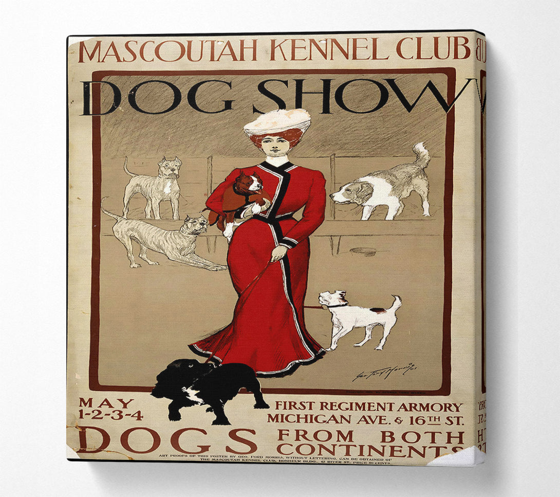  A Canvas Print of Dog Show Canvas Wall Art