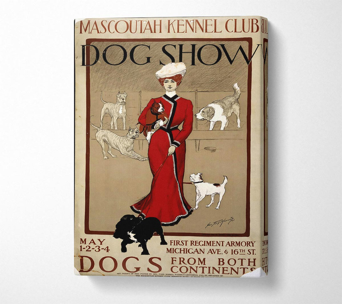  A Canvas Print of Dog Show Canvas Wall Art