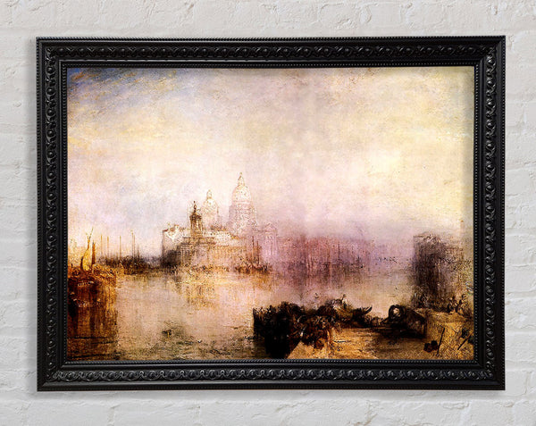 Joseph Mallord Turner Dogana And Santa Maria In Venice Framed Print