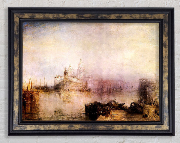 Joseph Mallord Turner Dogana And Santa Maria In Venice Framed Print