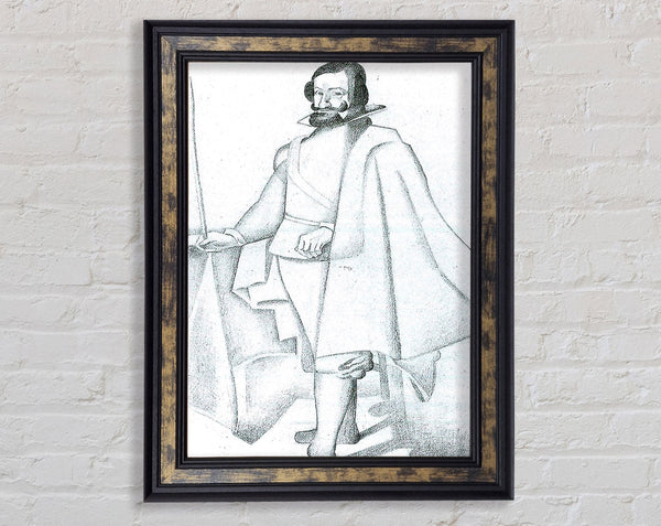 Juan Gris Don Caspar Du Guzman Velaquez Framed Print