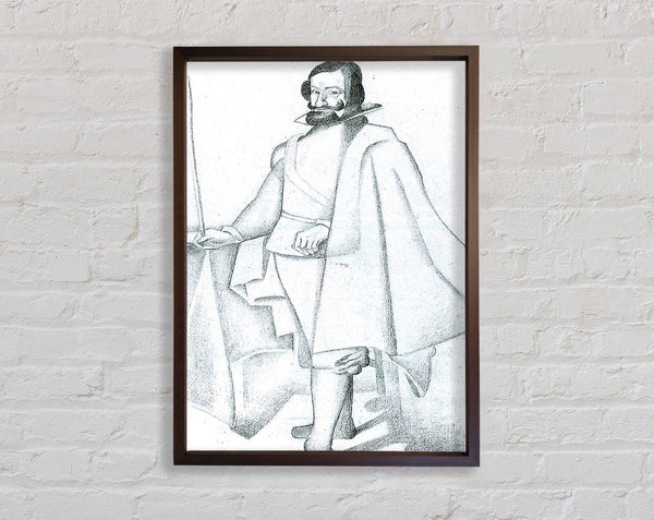 Juan Gris Don Caspar Du Guzman Velaquez Framed Print