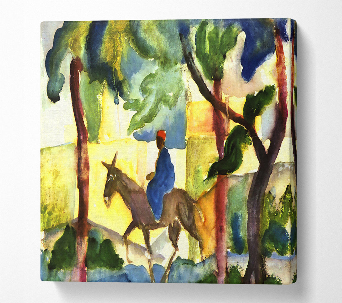  A Canvas Print of August Macke Donkey Rider Canvas Print