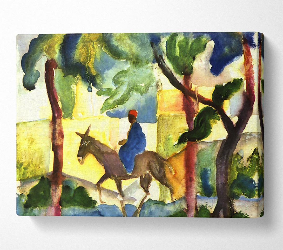  A Canvas Print of August Macke Donkey Rider Canvas Print