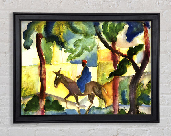 August Macke Donkey Rider Framed Print
