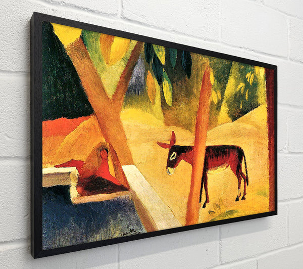 August Macke Donkeys In The Palms