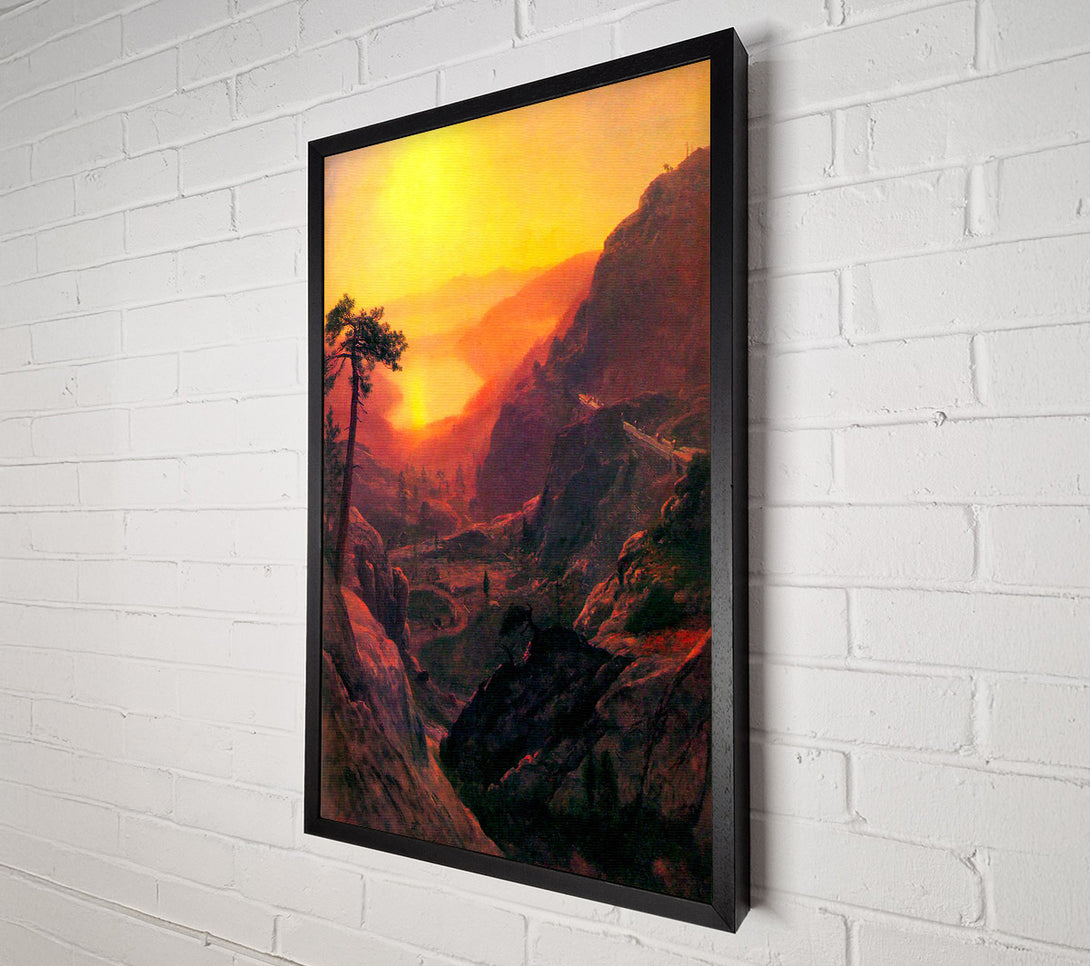  A Canvas Print of Bierstadt Donner Lake Canvas Wall Art
