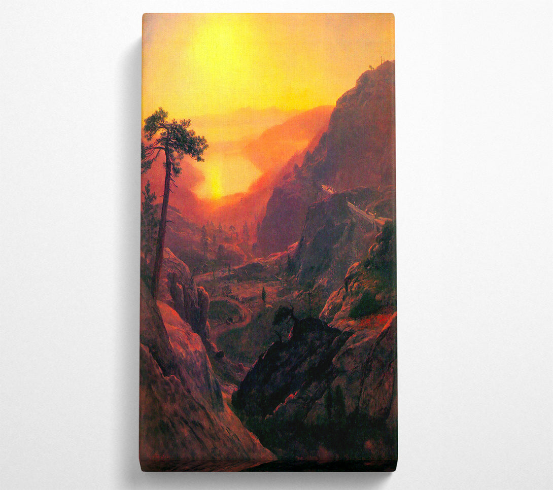  A Canvas Print of Bierstadt Donner Lake Canvas Wall Art