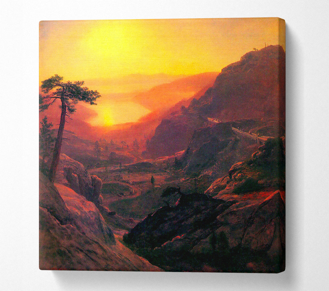  A Canvas Print of Bierstadt Donner Lake Canvas Wall Art