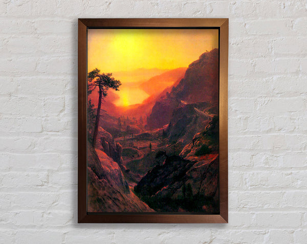 Bierstadt Donner Lake Framed Print