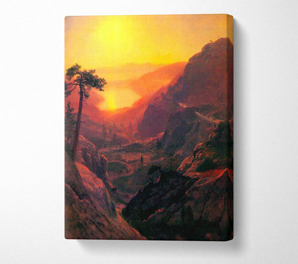  A Canvas Print of Bierstadt Donner Lake Canvas Wall Art